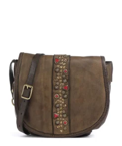 Umhängetasche fein genarbtes Rindsleder olivgrün