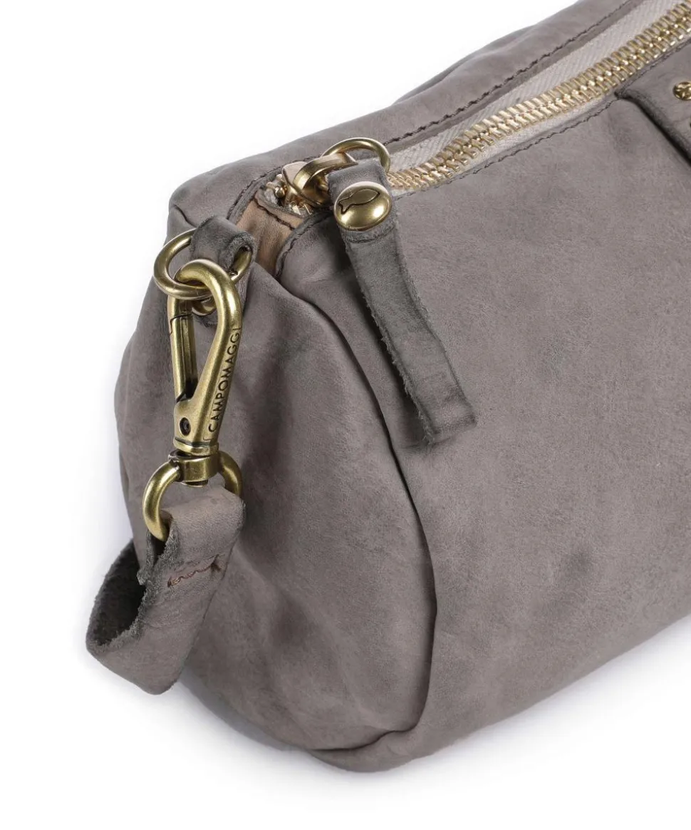 Umhängetasche fein genarbtes Rindsleder grau