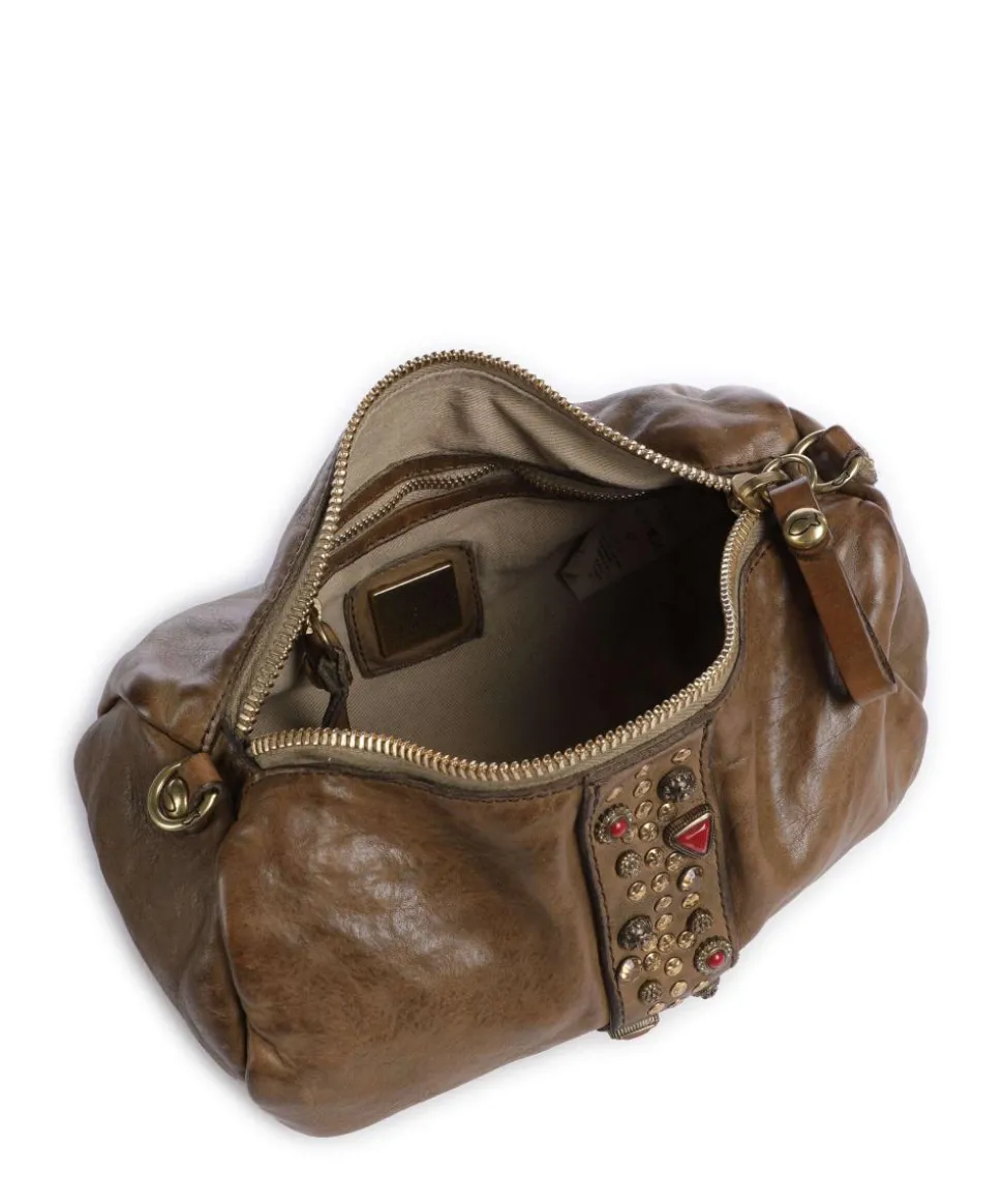 Umhängetasche fein genarbtes Rindsleder olivgrün