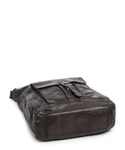 Umhängetasche fein genarbtes Rindsleder dunkelbraun