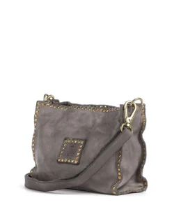 Umhängetasche fein genarbtes Rindsleder stein