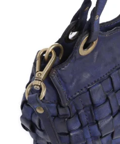 Umhängetasche fein genarbtes Rindsleder dunkelblau