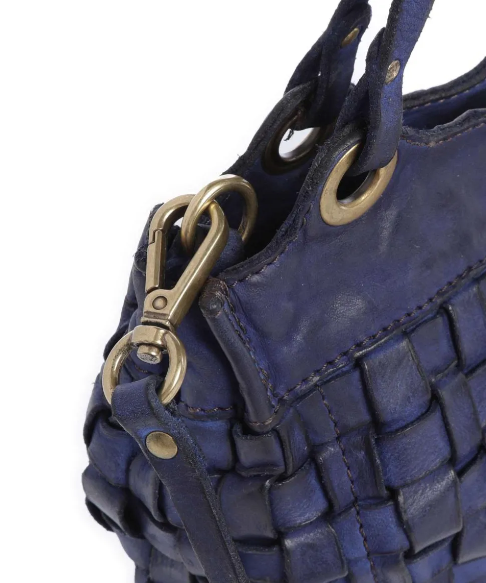 Umhängetasche fein genarbtes Rindsleder dunkelblau