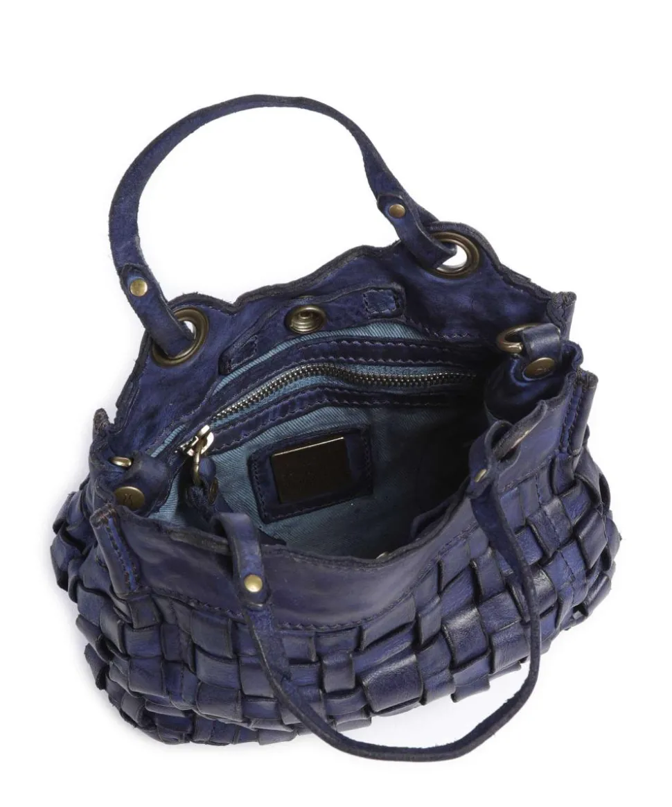 Umhängetasche fein genarbtes Rindsleder dunkelblau