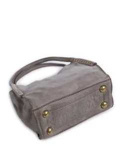 Umhängetasche fein genarbtes Rindsleder grau