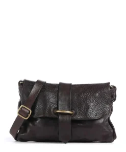 Umhängetasche fein genarbtes Rindsleder dunkelbraun