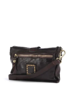 Umhängetasche fein genarbtes Rindsleder dunkelbraun