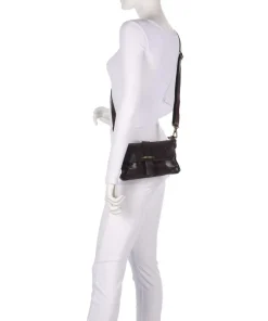 Umhängetasche fein genarbtes Rindsleder dunkelbraun