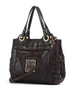 Umhängetasche fein genarbtes Rindsleder dunkelbraun