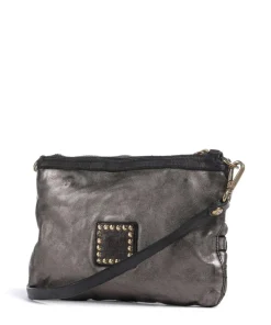 Umhängetasche fein genarbtes Rindsleder dunkelgrau