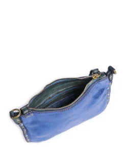 Umhängetasche fein genarbtes Rindsleder blau