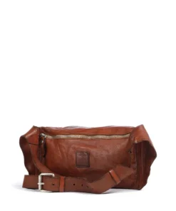 Umhängetasche genarbtes Rindsleder cognac