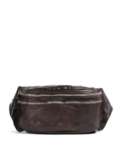 Umhängetasche genarbtes Rindsleder dunkelbraun