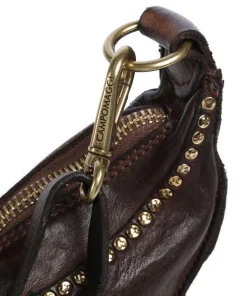 Umhängetasche genarbtes Rindsleder dunkelbraun