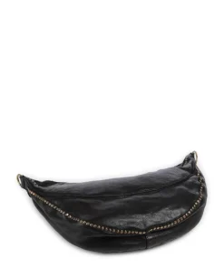 Umhängetasche genarbtes Rindsleder schwarz