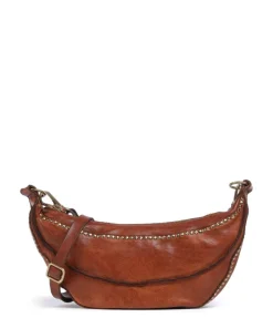 Umhängetasche genarbtes Rindsleder cognac