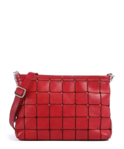 Umhängetasche genarbtes Rindsleder rot