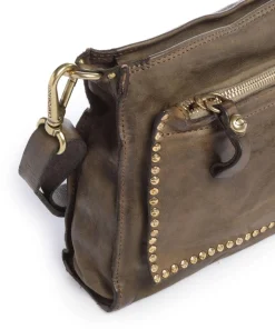 Umhängetasche genarbtes Rindsleder olivgrün