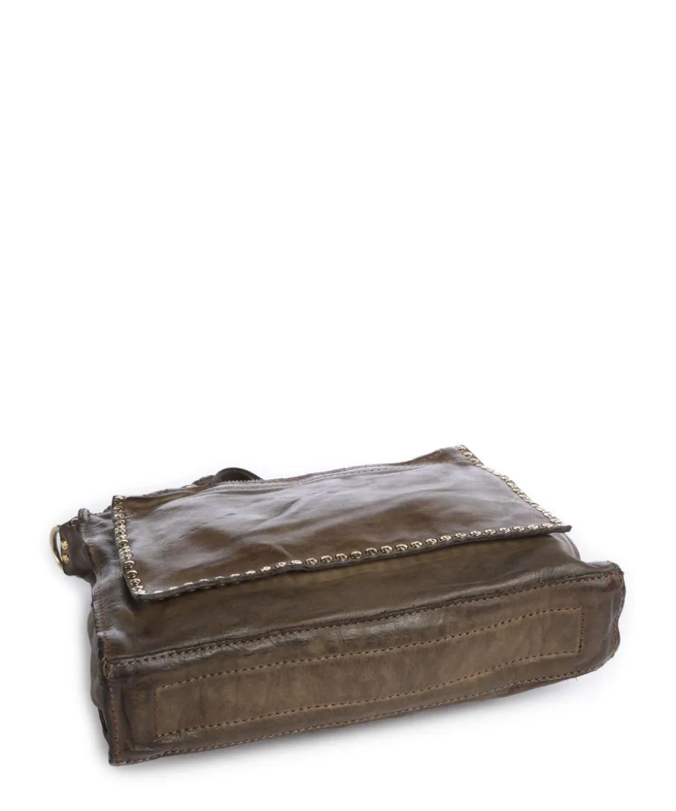 Umhängetasche genarbtes Rindsleder olivgrün