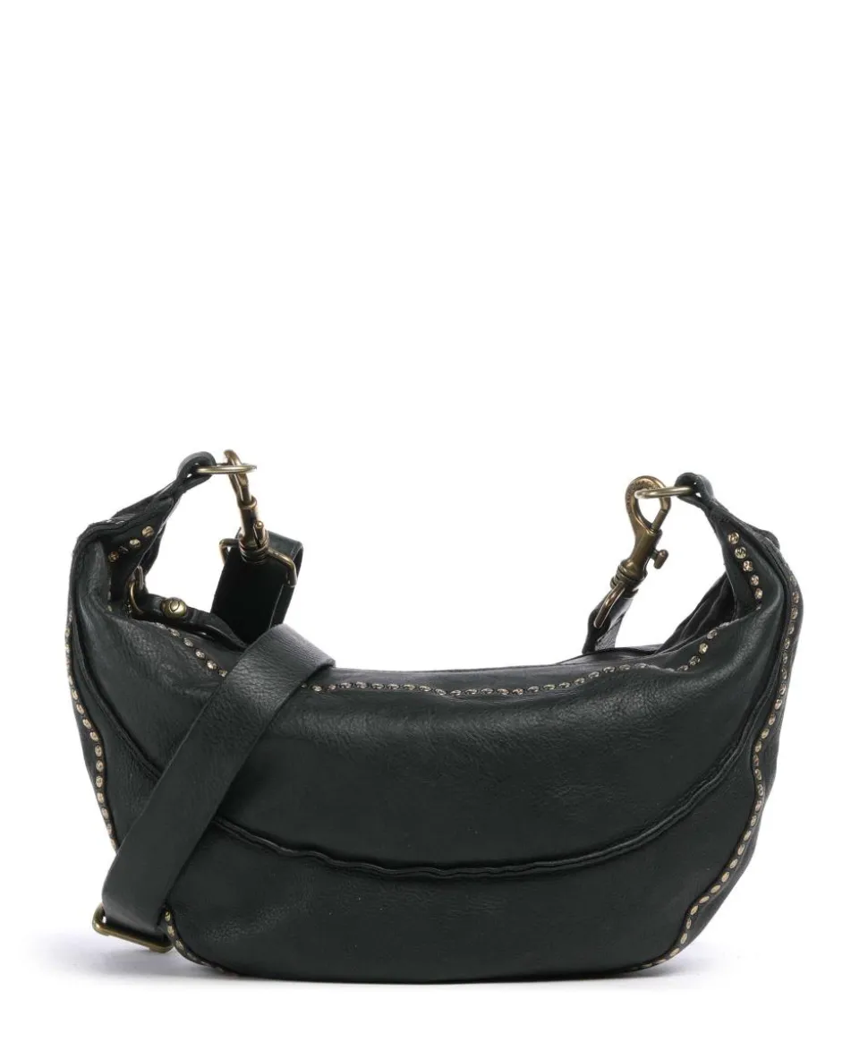 Umhängetasche genarbtes Rindsleder dunkelgrün