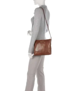 Umhängetasche Leder braun