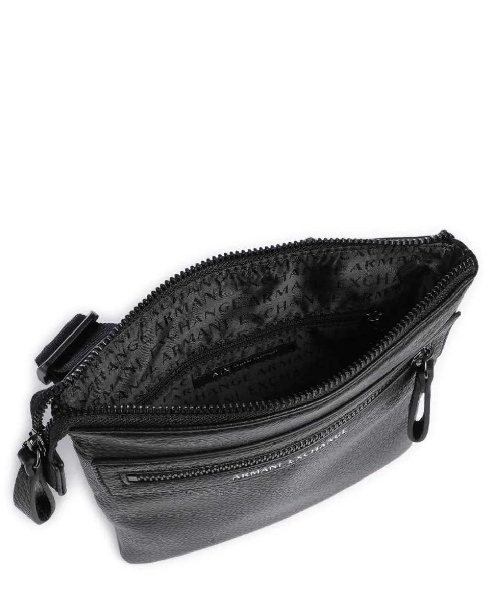 Umhängetasche Lederimitat schwarz