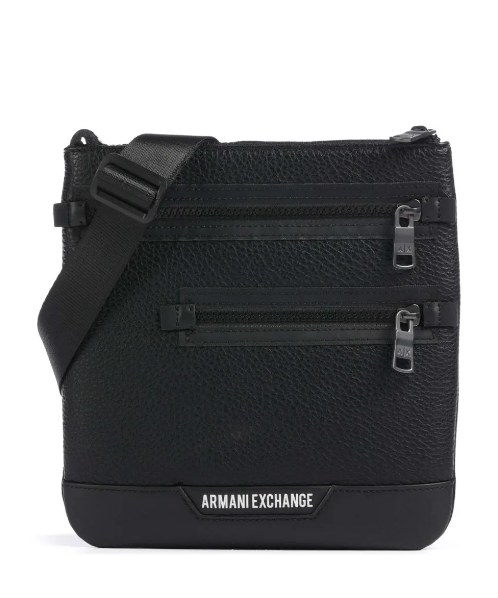 Umhängetasche Lederimitat schwarz