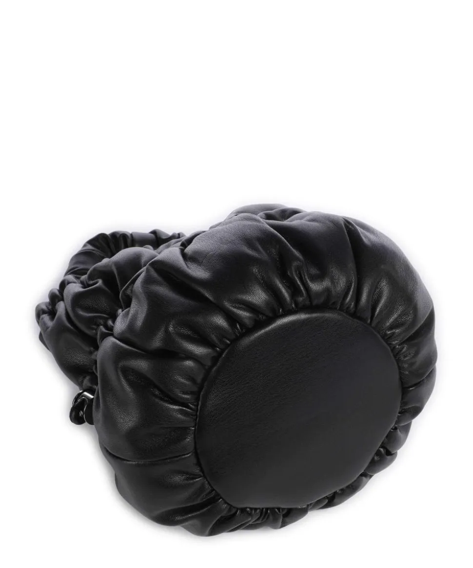 Umhängetasche Lederimitat schwarz