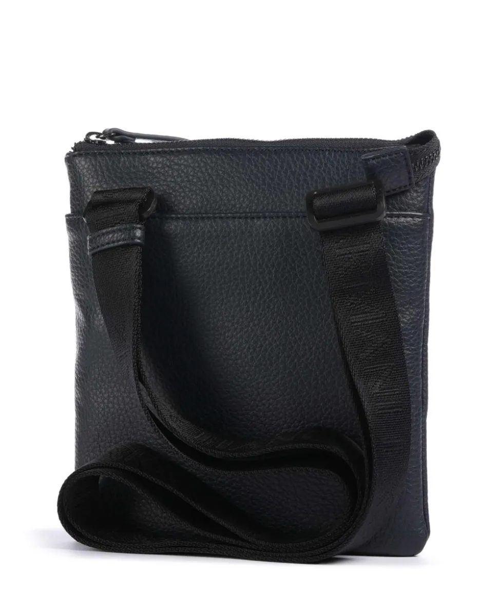 Umhängetasche Lederimitat navy