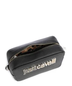 Umhängetasche Lederimitat schwarz