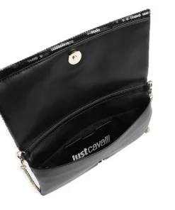 Umhängetasche Polyester, Lederimitat schwarz