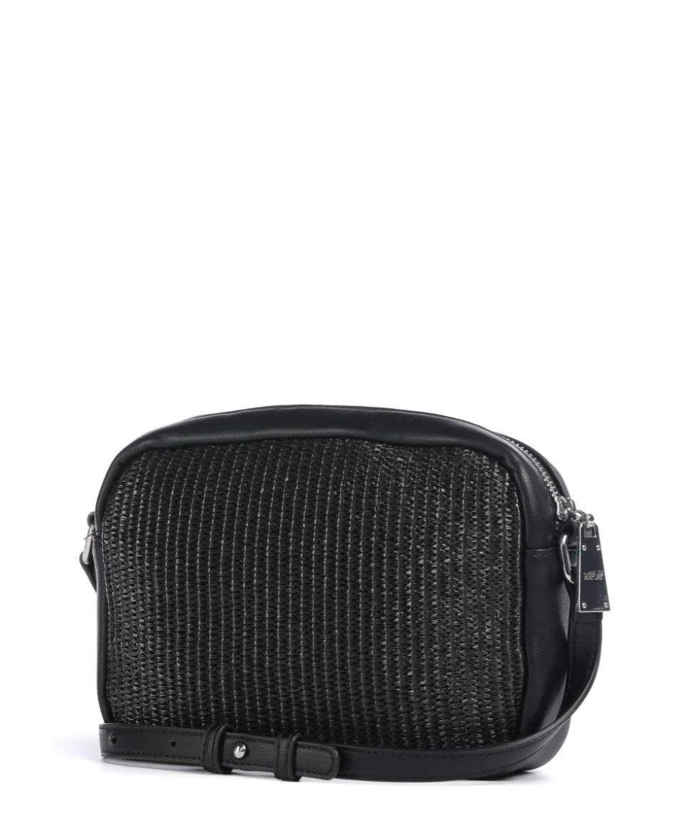 Umhängetasche Polypropylen, Lederimitat schwarz