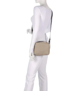 Umhängetasche Polyurethane, Polyester beige