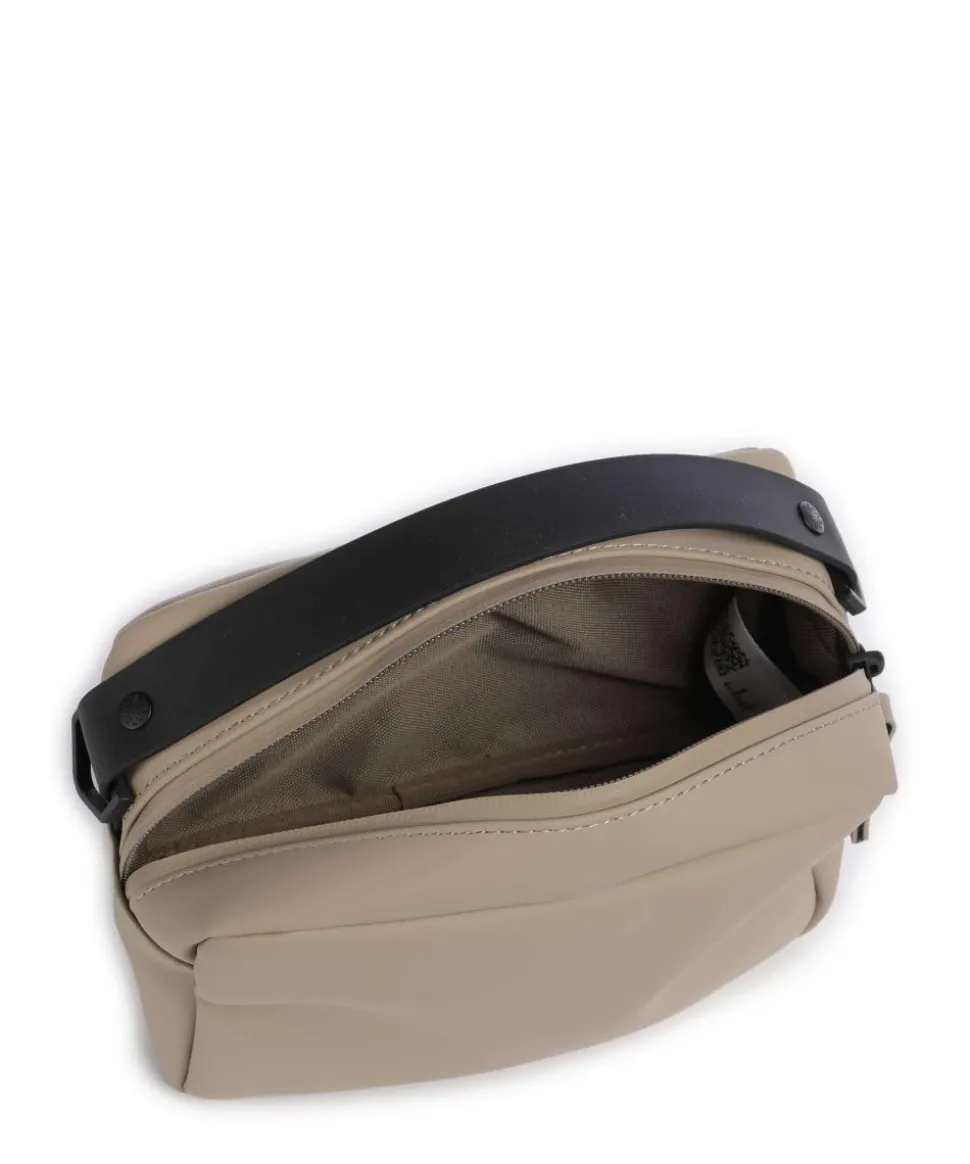 Umhängetasche Polyurethane, Polyester beige