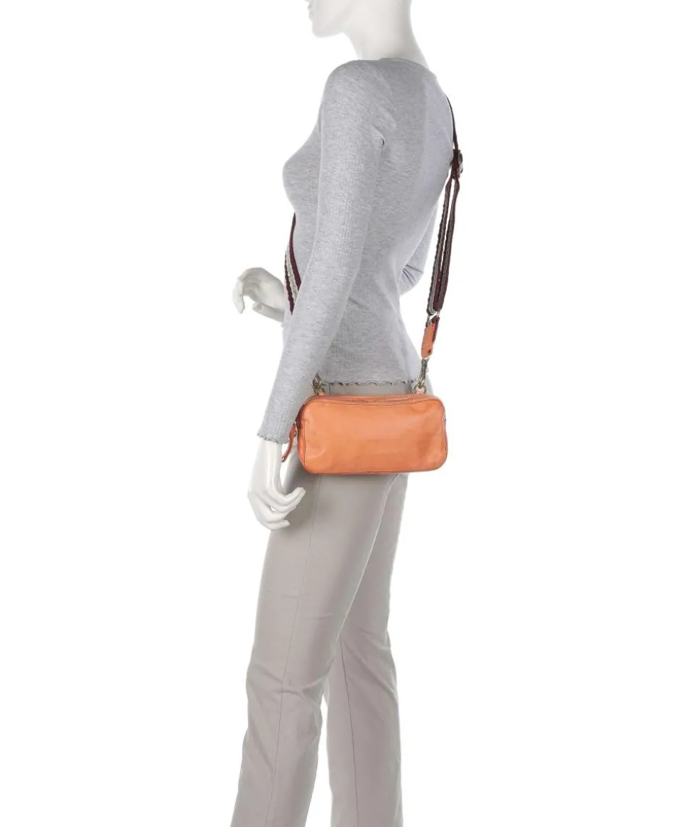 Umhängetasche Rindsleder apricot