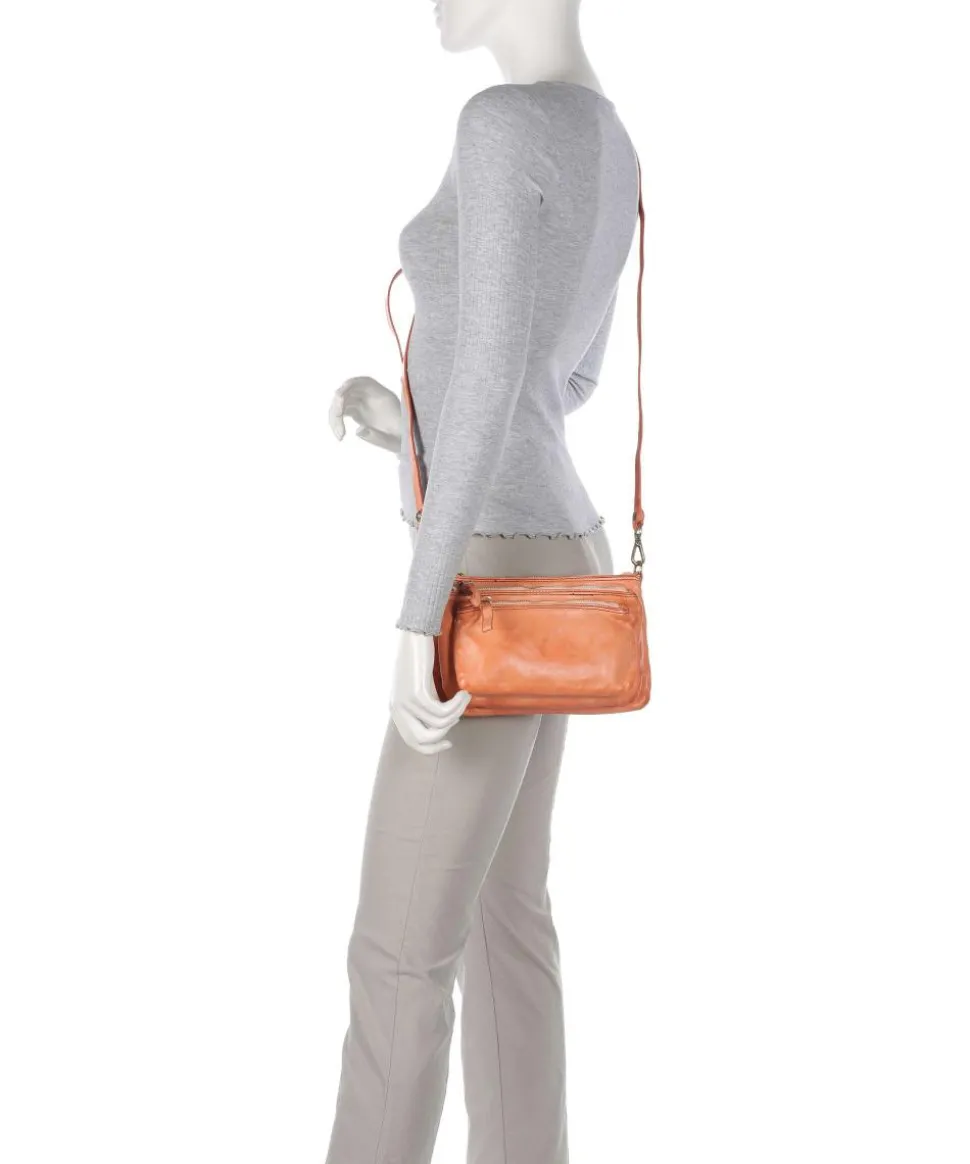 Umhängetasche Rindsleder apricot