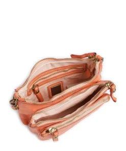 Umhängetasche Rindsleder apricot