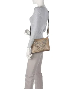 Umhängetasche Rindsleder beige