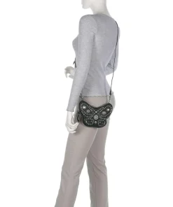 Umhängetasche Rindsleder dunkelgrün