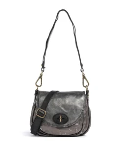 Umhängetasche Rindsleder grau