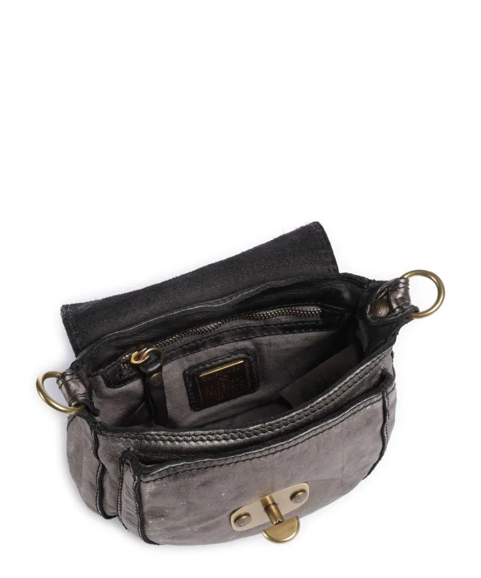 Umhängetasche Rindsleder grau