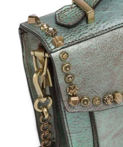 Umhängetasche Rindsleder grün