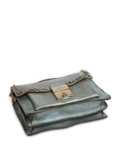 Umhängetasche Rindsleder grün