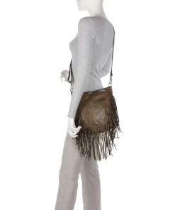 Umhängetasche Rindsleder khaki