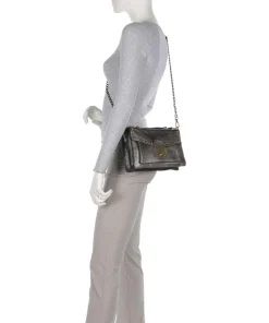 Umhängetasche Rindsleder platin