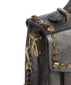 Umhängetasche Rindsleder platin