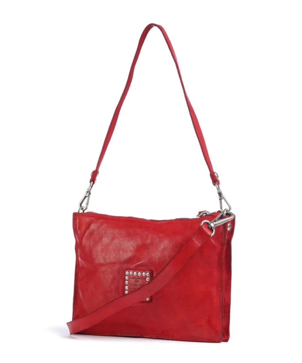 Umhängetasche Rindsleder rot