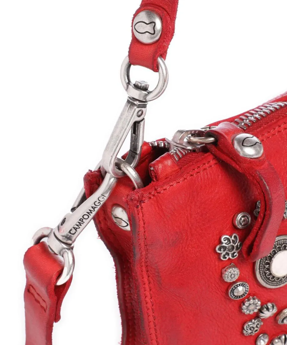 Umhängetasche Rindsleder rot