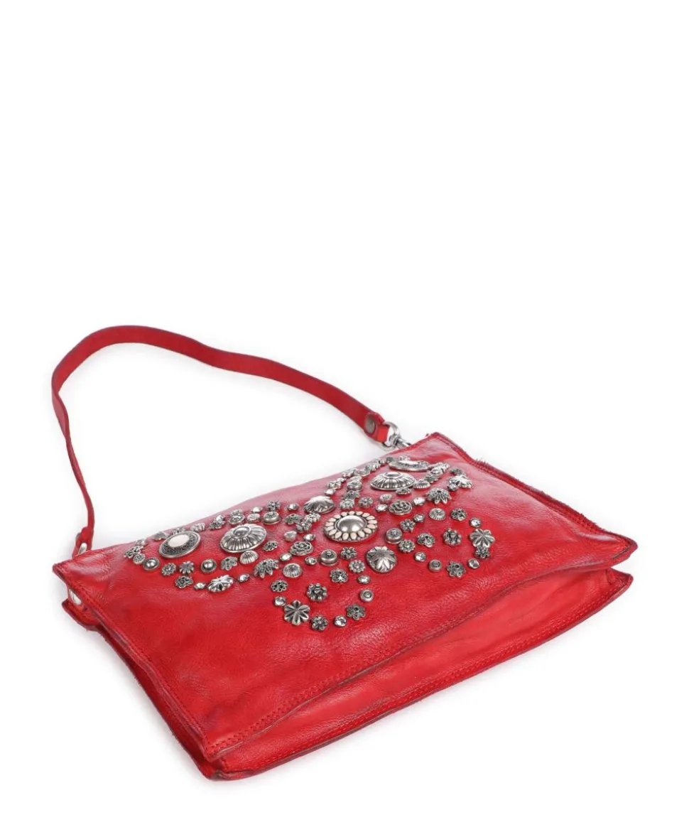 Umhängetasche Rindsleder rot