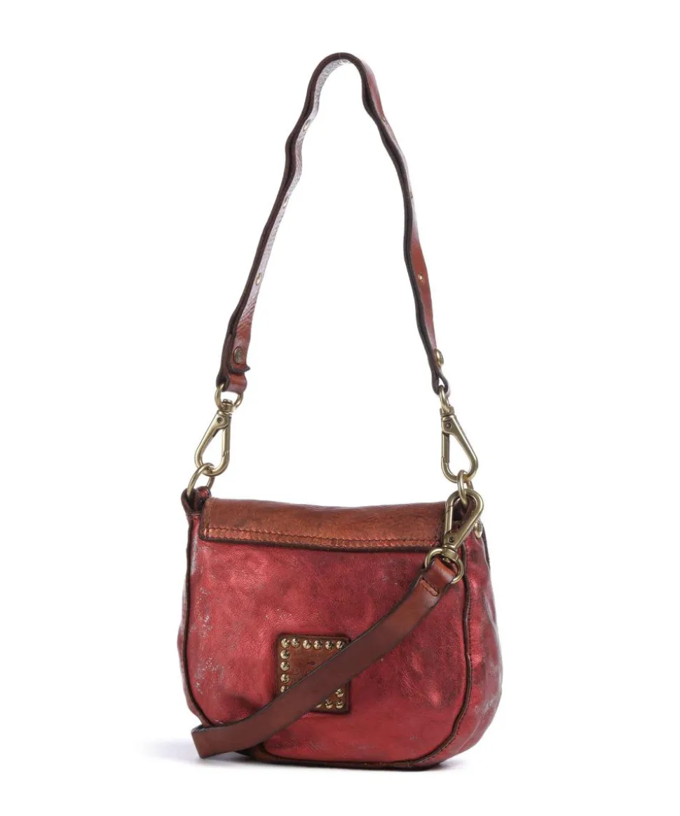 Umhängetasche Rindsleder rot